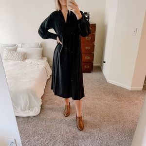 100% Cotton Black Dress
